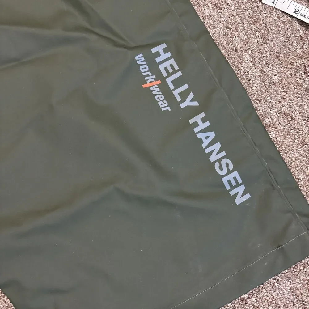 NWT New Helly-Hansen Mandal Rain Bibs Mens L Waterproof Fishing Workwear Green - Picture 5 of 14
